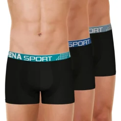 Lot de 3 boxers homme Fresh Athena noir
