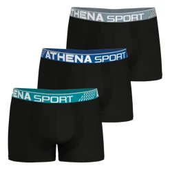 Lot de 3 boxers homme Fresh Athena noir