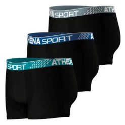 Lot de 3 boxers homme Fresh Athena noir
