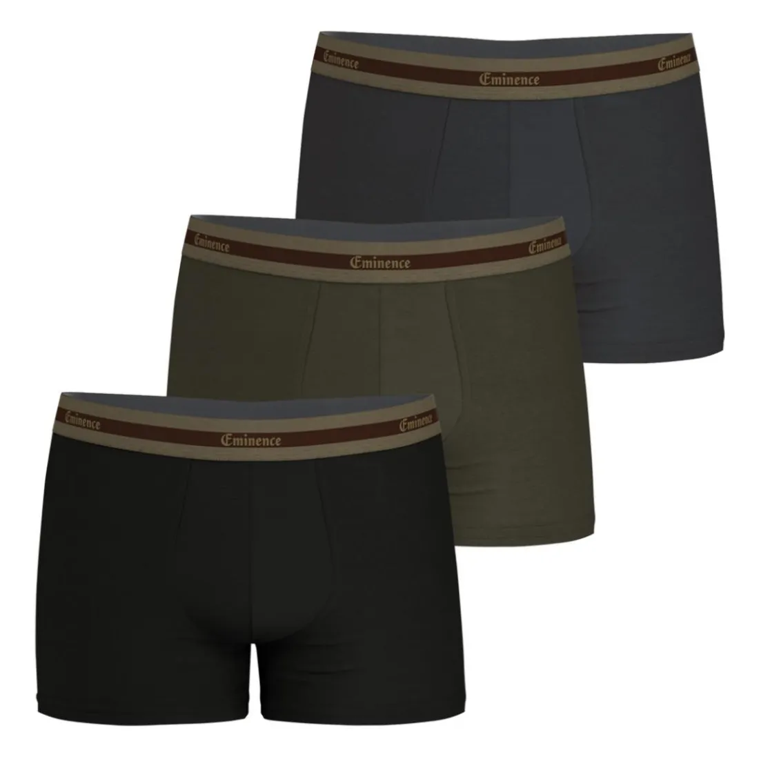 Lot de 3 boxers homme Sélection Coton Bio Eminence multicolore