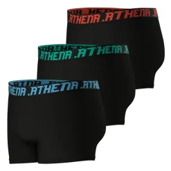 Lot de 3 boxers homme Trio Essentiel Athena noir en coton