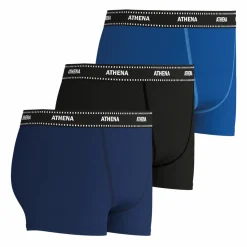 Lot de 3 boxers My Petit Prix bleu en coton pour garçon