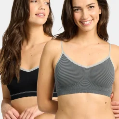 Lot de 2 brassières noires