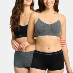 Lot de 2 brassières noires