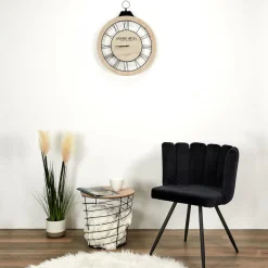 Lot de 2 Chaises ARIEL Velours Noir