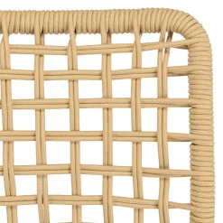 Lot de 2 chaises de jardin en cordage tressé beige VIANNEY