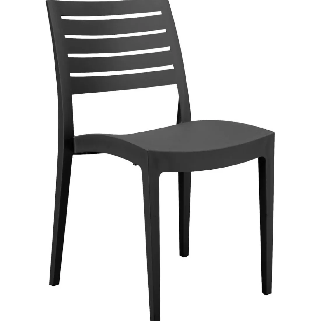 LOT DE 2 CHAISES De Jardin Firenze Anthracite