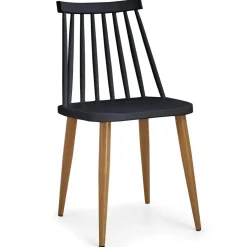 Lot de 2 Chaises Noir ILLICO