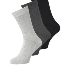 Lot de 3 chaussettes de sport en viscose noir Niko