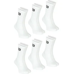 Lot de 6 chaussettes hautes homme Sport Wilson blanc en coton