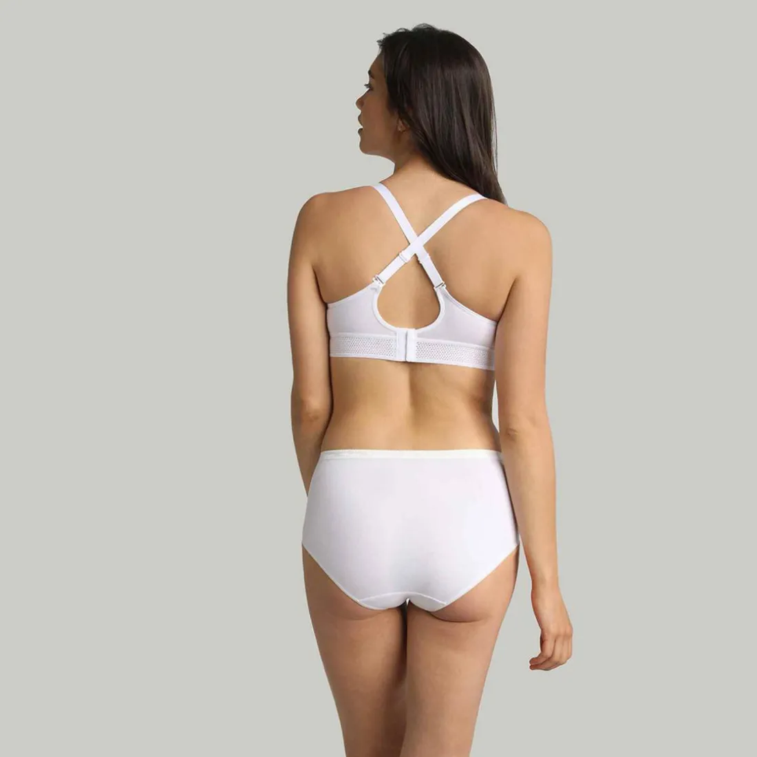 Lot de 2 culottes - Blanc Playtex en coton bio