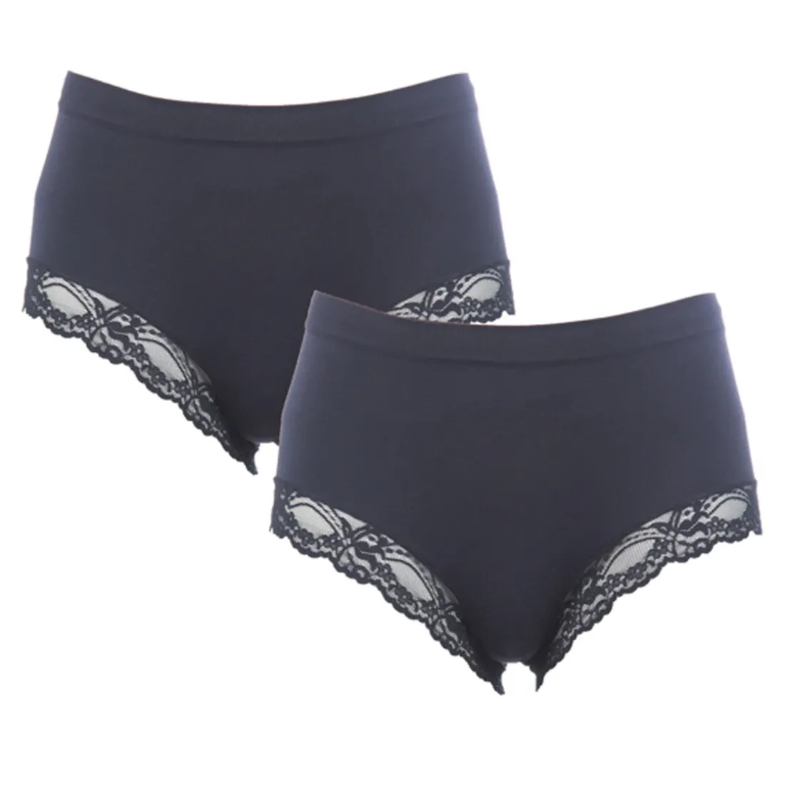 Lot de 2 culottes amincissantes noires