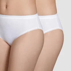 Lot de 2 culottes blanches Dim en coton