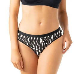 Lot de 3 culottes femme Ecopack Mode Athena noir en coton
