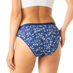 Lot de 3 culottes femme Ecopack Mode Athena bleu en coton