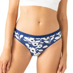 Lot de 3 culottes femme Ecopack Mode Athena bleu en coton