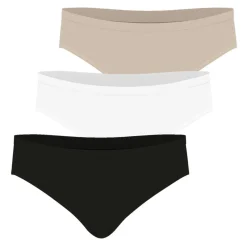 Lot de 3 culottes femme Ecopack Basic Athena multicolore en coton