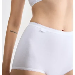 Lot de 4 culottes hautes - Blanc Sloggi en coton