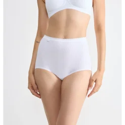 Lot de 4 culottes hautes - Blanc Sloggi en coton