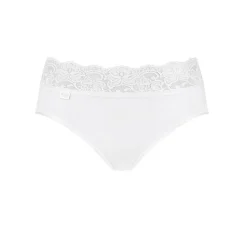 Lot de 4 culottes hautes - Blanc sloggi Romance Maxi 4SP/FR WHITE en coton