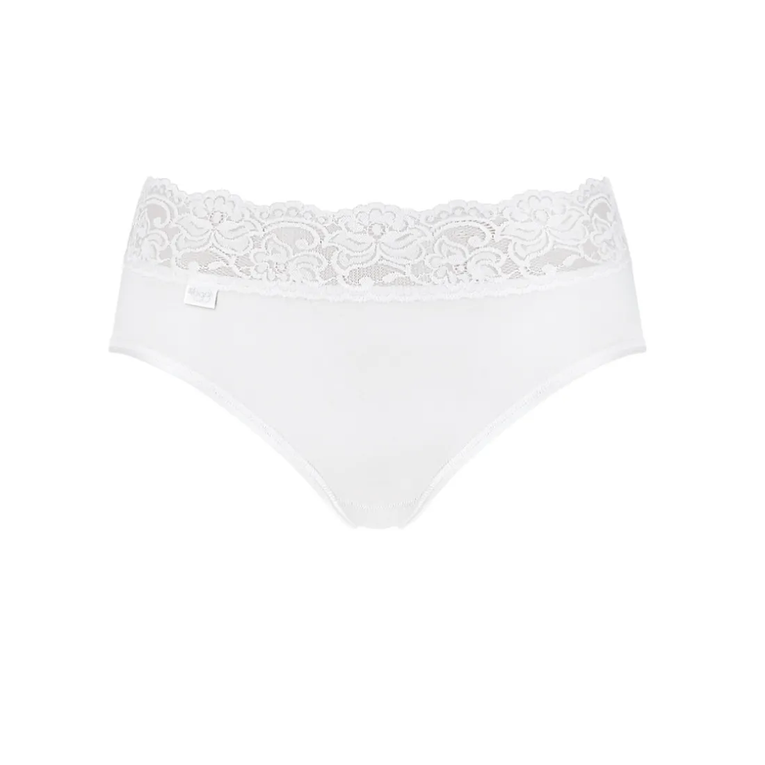 Lot de 4 culottes hautes - Blanc sloggi Romance Maxi 4SP/FR WHITE en coton