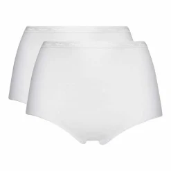 Lot de 2 culottes hautes - Blanc Playtex en coton bio