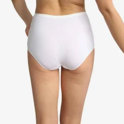 Lot de 2 culottes hautes - Blanc Playtex en coton bio