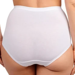 Lot de 3 culottes taille haute coton Blanc - Sans Complexe en coton bio