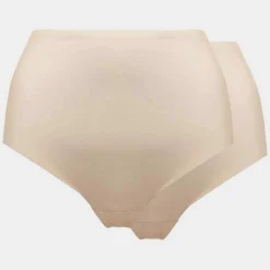 Lot de 2 Culottes taille haute gainantes invisibles - Beige MAGIC bodyfashion