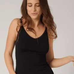 Lot de 2 débardeurs Noir Sloggi en coton