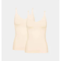 Lot de 2 débardeurs Rose Sloggi en coton