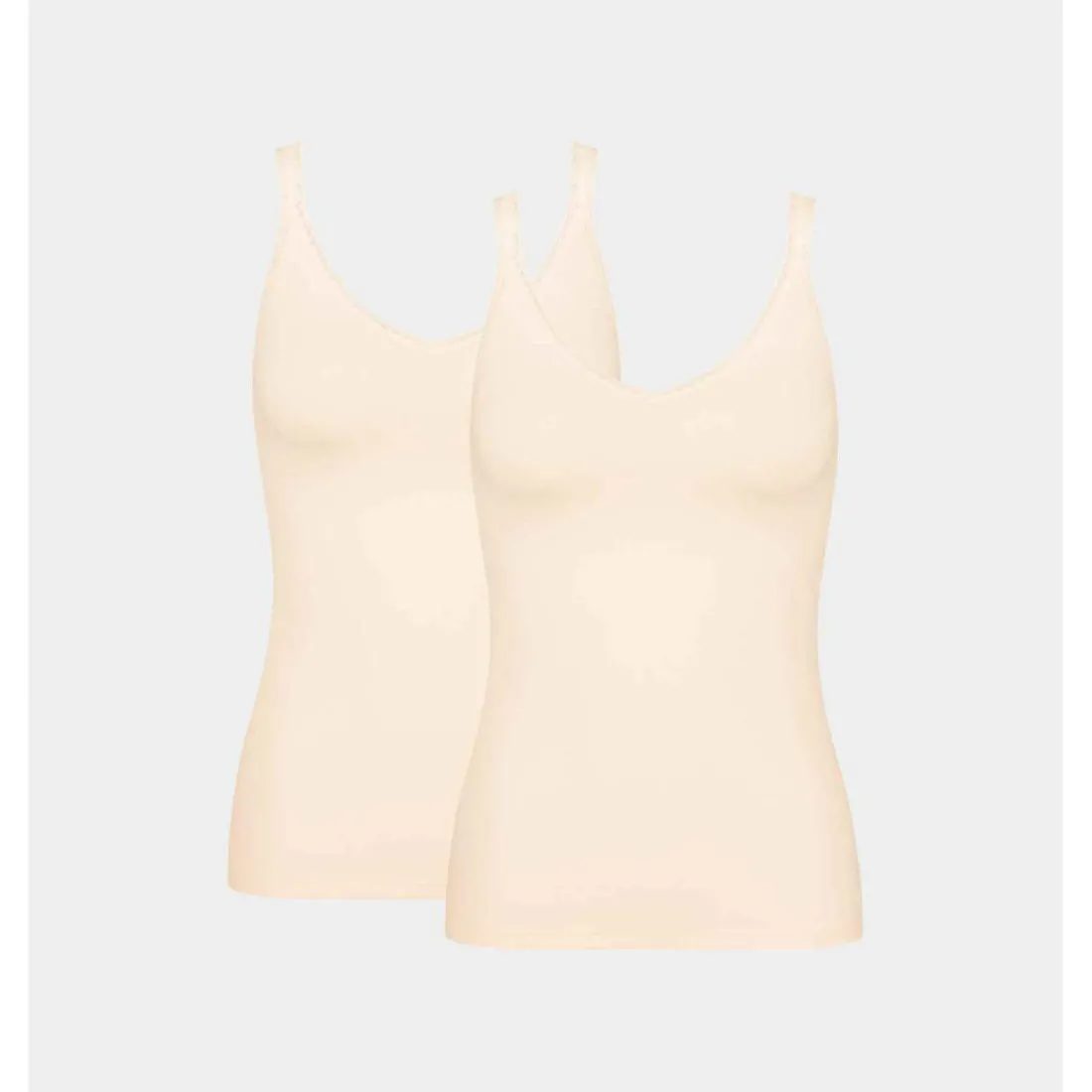 Lot de 2 débardeurs Rose Sloggi en coton