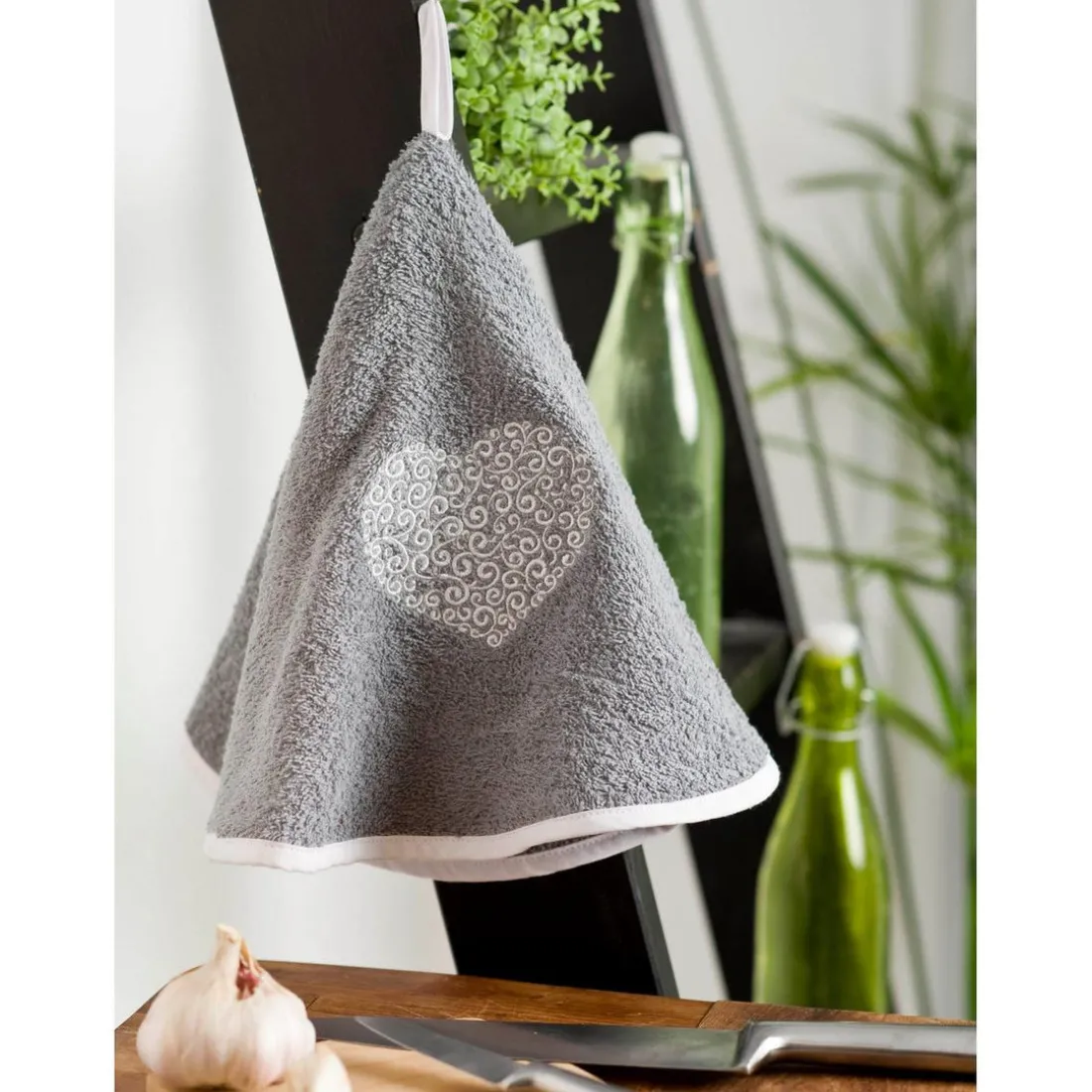 Lot de 2 Eponges Cloche ROMANTIQUE Gris 60 cm