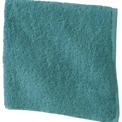 Lot de 2 Essuie-mains PRATIK carré coloré Lauréat bleu paon