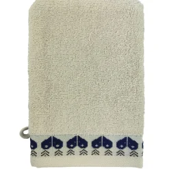 Lot de 2 gants de toilette RECIT D'HIVER 15x21 blanc ivoire