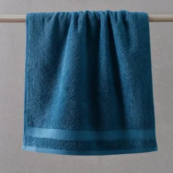 Lot de 2 gants de toilette en coton éponge ATLANTIQUE Bleu pacifique