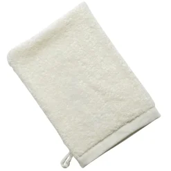 Lot de 2 gants de toilette 480g/m² SAMIA blanc cassé 15x21cm