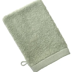Lot de 2 gants de toilette CAROLINE 15x21 vert amande