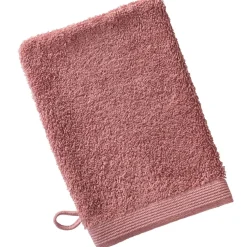 Lot de 2 gants de toilette CAROLINE 15x21 bois de rose