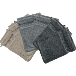 Lot de 6 Gants de toilette unis Airdrop®