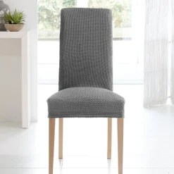 Lot de 2 housses de chaise bi-extensibles - Gris anthracite