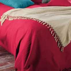 Lot de 2 Housses de coussin ORION beige ficelle