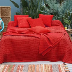 Lot de 2 Housses de coussins JC FEROE orange poterie