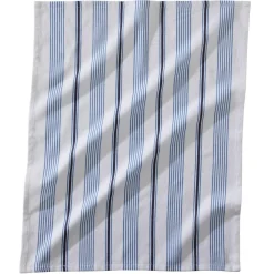 Lot de 2 ou 4 torchons en coton 50x65 STRIPED bleu