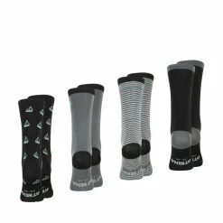 Lot de 4 paires de chaussettes mi-hautes Ecopack gris en coton pour homme