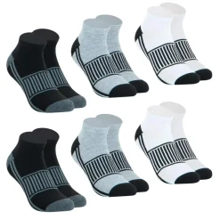 Lot de 6 paires de chaussettes basses homme Sport Wilson noir