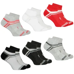 Lot de 6 paires de chaussettes basses homme Sport Wilson multicolore