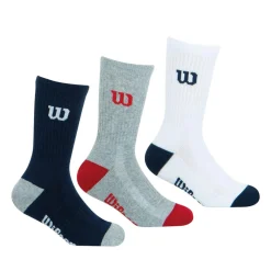 Lot de 3 paires de chaussettes mi-hautes garçon Essentiel Wilson bleu en coton