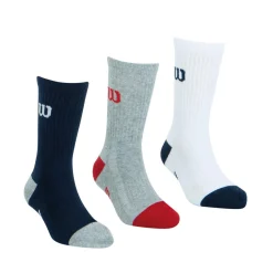 Lot de 3 paires de chaussettes mi-hautes garçon Essentiel Wilson bleu en coton
