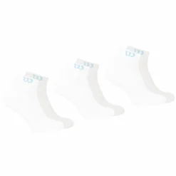 Lot de 3 paires de chaussettes basses homme Essentiel Wilson blanc en coton